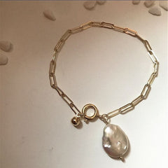 Large Baroque Pearl Bracelet