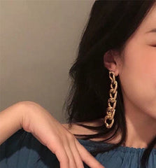 Oversized Chunky Chain Earrings