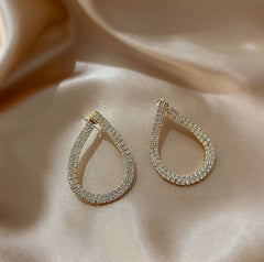 Luminous Cascade Teardrop Earrings
