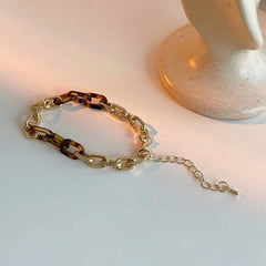 Tortoiseshell Gold Link Bracelet