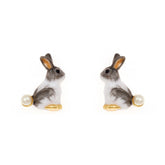 Cute Enamel Rabbit Earrings