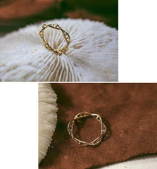 Gold DNA Ring