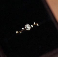 Flower Branches Adjustable Ring