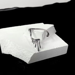 Dripping Metal Elf Ear Cuff