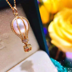 Hot Air Balloon Pearl Necklace
