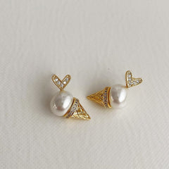Heart Ice Cream Cone Earrings