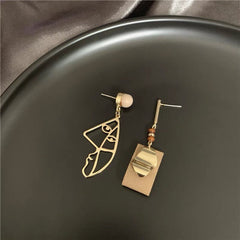 Cubism Face Earrings