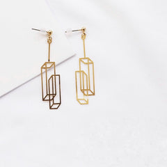 Geometric Cube Earrings