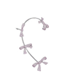 Diamond Bow Ear Cuff