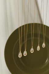 Avocado Bliss Pearl Necklace