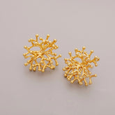 Gold Coral Earrings