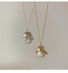 Large Pearl Embrace Necklace