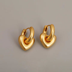 Heart Embrace Hoop Earrings