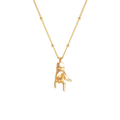 Love & Rock Gesture Necklace