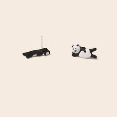 Lazy Panda Earrings
