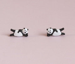 Lazy Panda Earrings