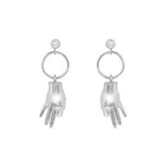 Okay Gesture Earrings 925 Sterling Silver Earrings
