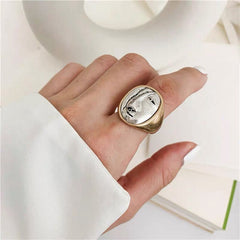 Muse of Modernism Picasso Face Statement Ring