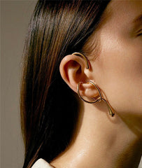 Minimalist Sculptural Gold Cuff