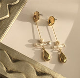 Baroque Splendor Pearl Dangle Earrings