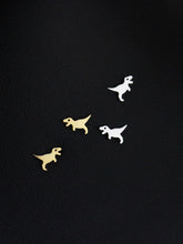 T-Rex studs, Flying dragon earrings, Brachiosaurus studs, Sterling Silver, 14k Gold Plated, Cute, Dinosaur, Tyrannosaur