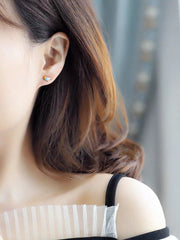 Tiny Bird Earrings| Studs| Enameled earrings| Sterling Silver| Gift for her| Cute|