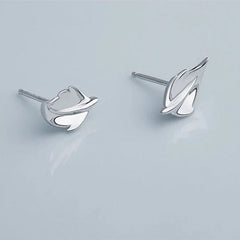 Tiny leaf earrings| Little leaves studs| Studs| Sterling Silver| Cute
