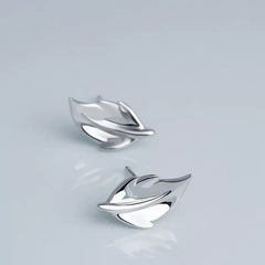 Tiny leaf earrings| Little leaves studs| Studs| Sterling Silver| Cute