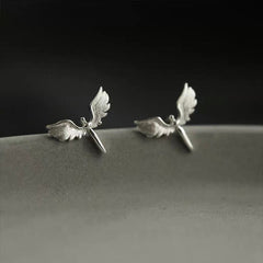 Tiny Angel Earrings| Studs| Angel wing earrings| Sterling Silver| Dainty| Gifts for kids| Cute|