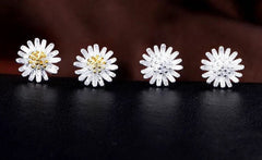 Tiny Daisy Earrings| Sunflower|