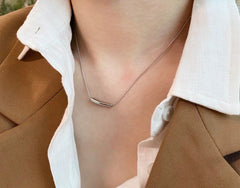 Water drop necklace| Tear drop| Elegant necklace| Gold necklace | Simple| Dainty| Best gift