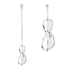 Violin Dangle Earrings| Cello Earrings | Guitar | Mismatched| Asymmetric | Gifts for musicians | Music