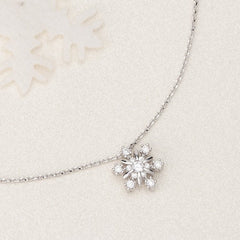 Snowflake Necklace| Sterling Silver