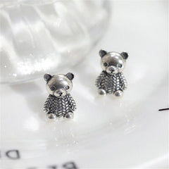 Teddy Bear Earrings| Studs| Sterling Silver| Cutest