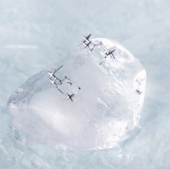 Starburst Studs Earrings| Rock sugar earrings | Crystal cube earrings| Sugar cube