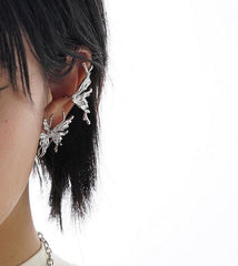 Butterfly Wing Ear Cuff| Molten metal ear cuff