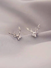 STERLING SILVER Deer earrings| Fawn earrings| Deer antler Studs| Stag head antler| Solid Sterling Silver| Dainty| Moose£üChristmas | Gifts