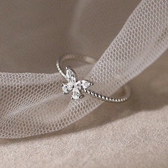 Silver Butterfly ring