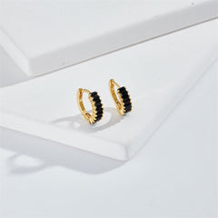 Tiny Gild Hoop Earrings| Hoops| Emerald | Sapphire | Rainbow | Pink| Purple | Dainty| Delicate| Cutest|