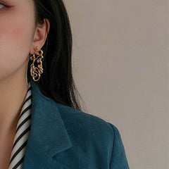 Abstract Line Art Earring