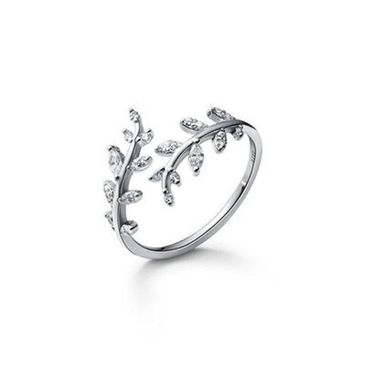 Leaf Branches Adjustable Ring