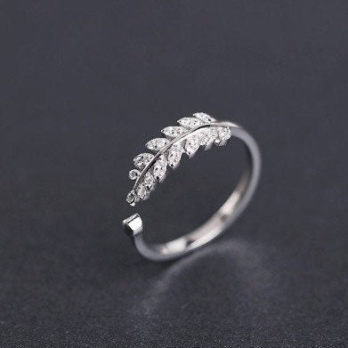 Leaf Branch Adjustable Ring