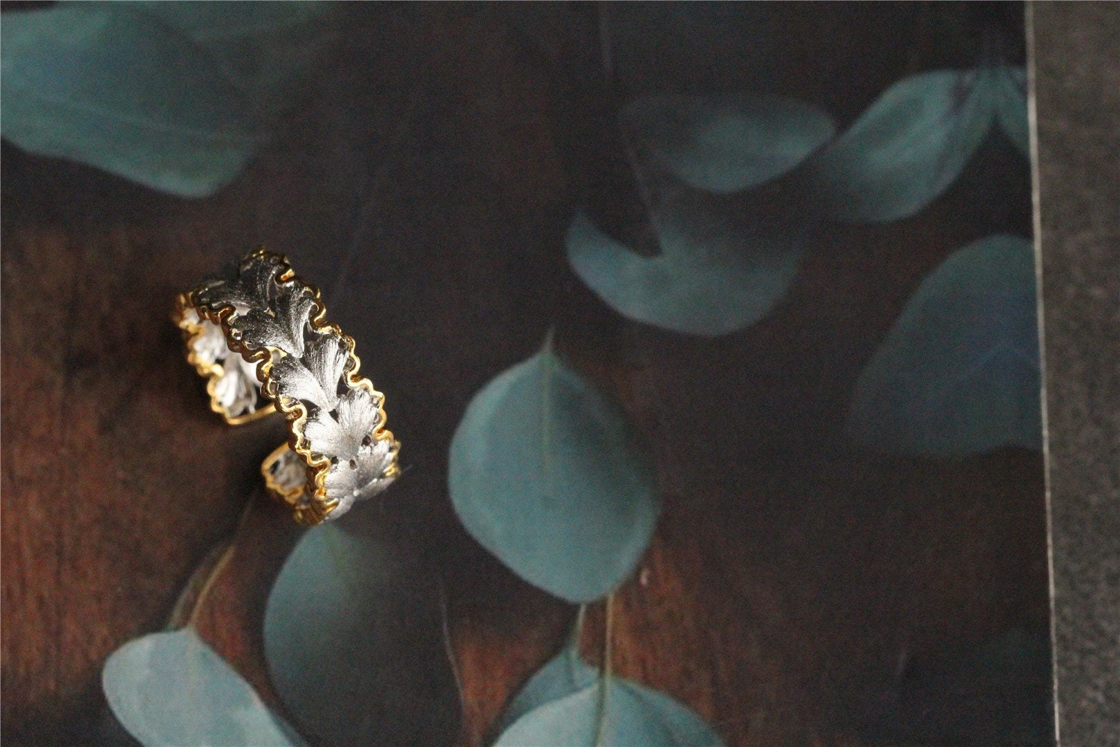 Ginkgo Leaf Ring