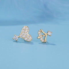 Arrowhead Heart Earrings