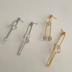 Asymmetric U shape ball link hoops