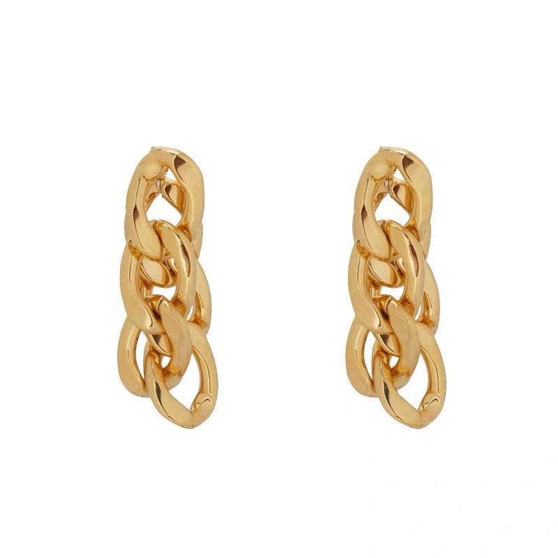 Oversized Chunky Chain Earrings