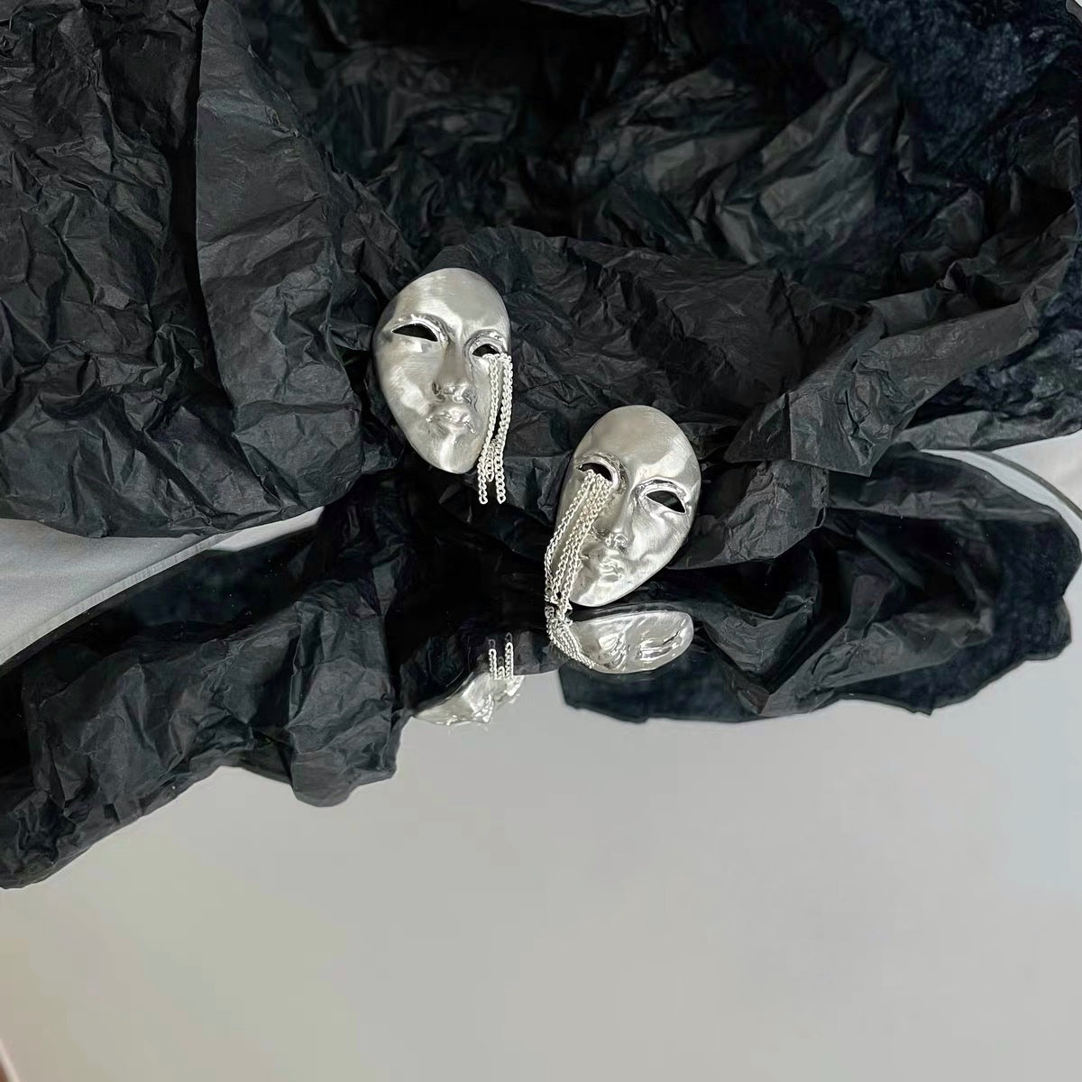 Crying Face Earrings