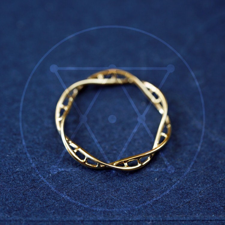 Gold DNA Ring