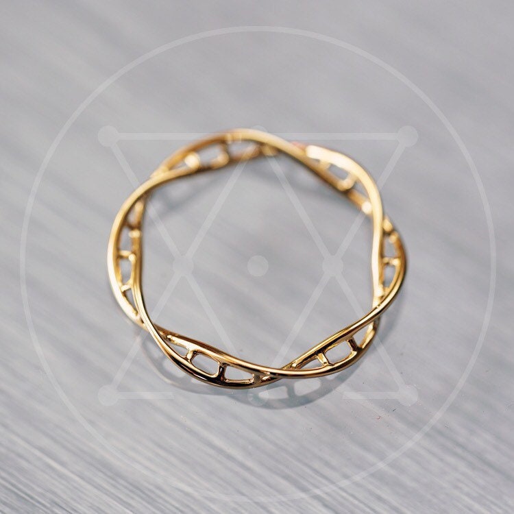 Gold DNA Ring