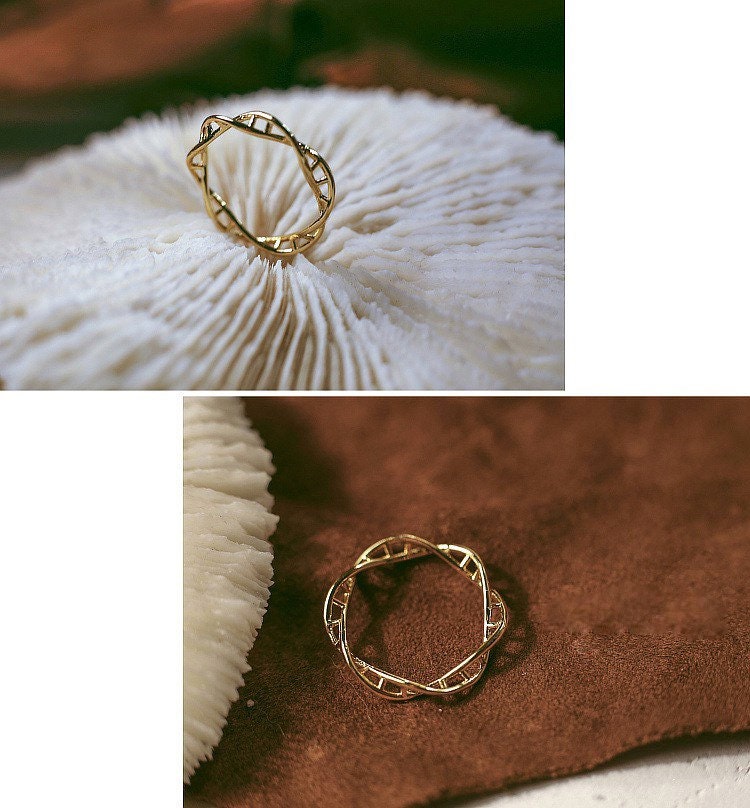 Gold DNA Ring